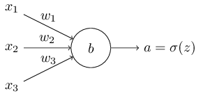 একাধিক input সহ একটি neuron